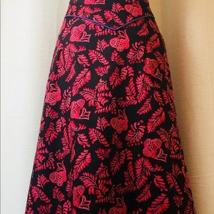 Peruvian Connection Cotton A line Skirt